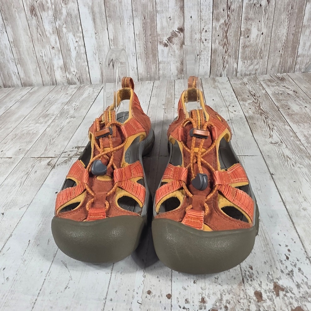 Keen Newport H2 Womens 8 Orange Yellow Waterproof Hiking Sport Sandals 1004011 - Picture 2 of 8